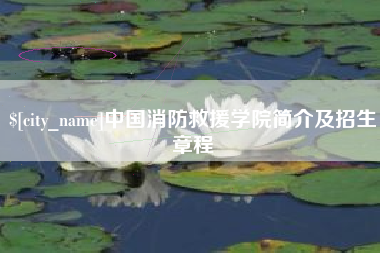 孟津中国消防救援学院简介及招生章程