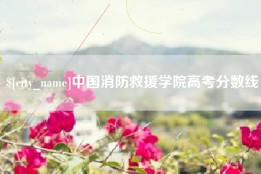 孟津中国消防救援学院高考分数线