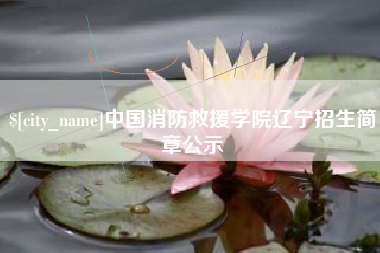 孟津中国消防救援学院辽宁招生简章公示