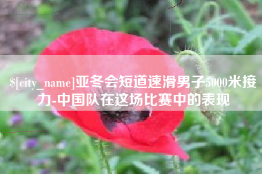 孟津亚冬会短道速滑男子5000米接力-中国队在这场比赛中的表现