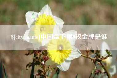 孟津中国拿下第9枚金牌是谁