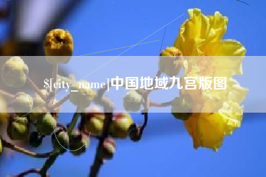 孟津中国地域九宫版图