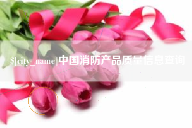 孟津中国消防产品质量信息查询