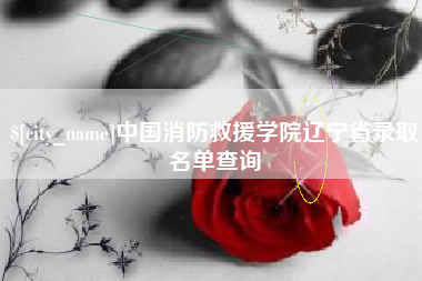 孟津中国消防救援学院辽宁省录取名单查询