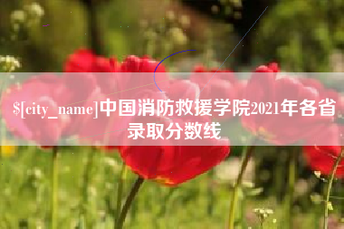 孟津中国消防救援学院2021年各省录取分数线