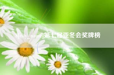 孟津第七届亚冬会奖牌榜