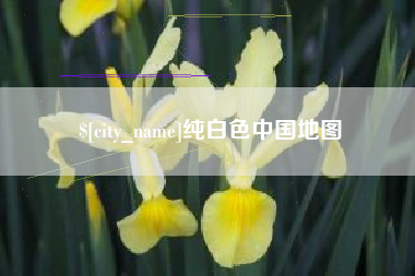 孟津纯白色中国地图