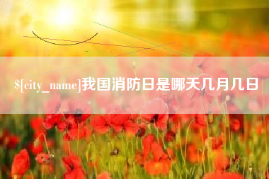 孟津我国消防日是哪天几月几日