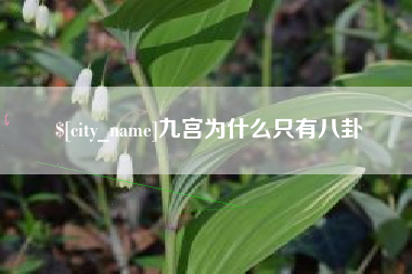 孟津九宫为什么只有八卦