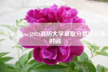 孟津2024消防大学录取分数线公布时间