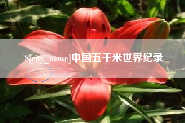 孟津中国五千米世界纪录
