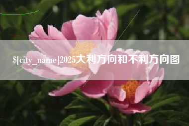 孟津2025大利方向和不利方向图