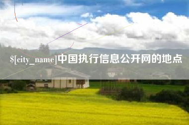 孟津中国执行信息公开网的地点