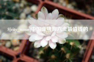 孟津中国金牌哪六金最值钱的