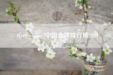 孟津中国金牌排行榜2024