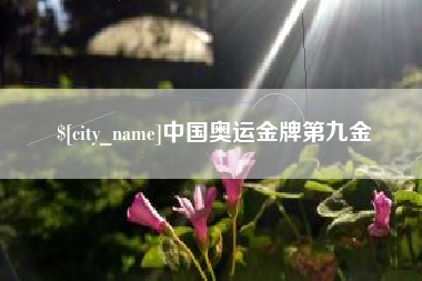 孟津中国奥运金牌第九金