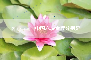 孟津中国六块金牌分别是