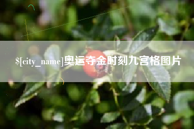 孟津奥运夺金时刻九宫格图片